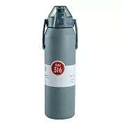 【JP嚴選-捷仕特】日系簡約不銹鋼大容量316保溫瓶-1700ml 蔚海藍