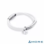 &MORE愛迪莫 Desire 渴望鈦鍺手環 (白鋼)- M 氣質白