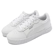 Puma 休閒鞋 Carina 2 女鞋 白 銀標 基本款 經典 復古 板鞋 小白鞋 38584902