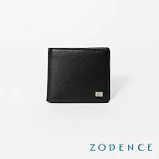 ZODENCE ALGER進口牛皮9卡短夾 黑