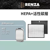 適用 SANLUX臺灣三洋 ABC-M8 ABCM8 可替代原廠CAFT-M8HC 高效HEPA+活性碳濾網組
