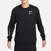 Nike Sportswear Swoosh 男大學T-FB1911010 L 黑