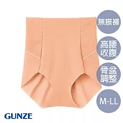 【日本GUNZE】高腰骨盆調整小褲(HZ2368-CMB) L 膚