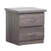 Homelike 喜家居二抽床頭櫃(三色)(1147) 灰橡色