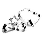 《GHIDINI》餅乾模4件 | 餅乾模 餅乾壓模 烘焙點心 - 愛心月亮