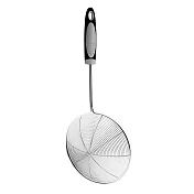 《GHIDINI》不鏽鋼濾杓 | 廚房料理濾網 濾網勺 濾網杓 - 灰16cm