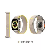 HOTGO Apple Watch 越野錶帶 黃色配米色