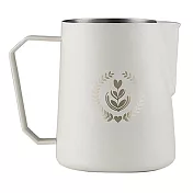 Timo 不銹鋼拉花杯600ml-砂米白(HC7133WH)