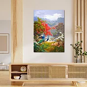 【御畫房】孔雀吉祥 國家一級畫師手繪油畫60×90cm VF-95 (客製商品)