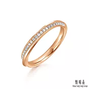 【點睛品】PROMESSA 星宇系列 14分 18K玫瑰金鑽石戒指 11