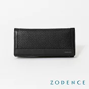 ZODENCE BLUENOTE進口牛皮10卡長夾 黑