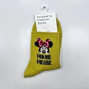 【Wonderland】ins風卡通圖騰短襪(5色) FREE 黃色