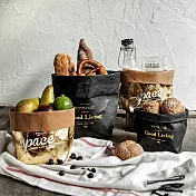 【E.dot】北歐可水洗牛皮紙袋 黑色