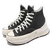Converse 帆布鞋 Run Star Legacy CX 男鞋 女鞋 皮革 黑 奶油底 厚底 增高 A05112C 23cm BLACK/WHITE