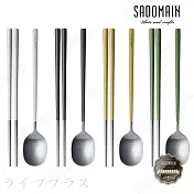 仙德曼露營316不鏽鋼餐具組-4套入(附收納袋)X2盒組