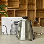 【HARIO官方】V60戶外旅行露營登山用不鏽鋼迷你雲朵手沖細口壺 500ml O-VKB-70-HSV  (可直火金屬細嘴手沖壺 戶外露營系列)