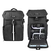 【Prowell】多功能相機後背包 相機保護包 專業攝影背包 單眼相機後背包 WIN-23003 贈送防雨罩 黑色