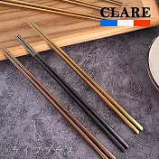 CLARE晶鑽316不鏽鋼鈦筷-23cm-5雙入X2組