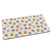 【Disney 迪士尼】軟式珪藻土吸水地墊 維尼 米奇 史迪奇 珪藻土地墊 地墊 (80*38*0.5cm) 花朵米妮