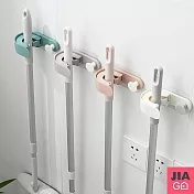 JIAGO 二合一抹布拖把掛架 北歐藍綠