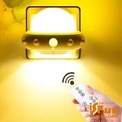【iSFun】發光飛碟＊紅外線遙控智能夜燈  黃
