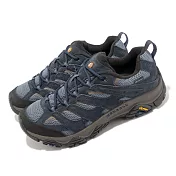 Merrell 登山鞋 Moab 3 GTX 男鞋 霧藍 灰 防水 越野 郊山 戶外 低筒 ML135533