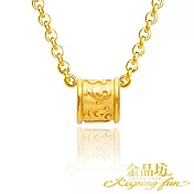 【金品坊】999.9黃金六字箴言墜飾 0.04錢±0.01(贈抗敏鍍金鋼鍊)