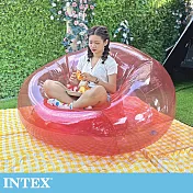 INTEX 粉紅透明充氣懶人椅(66501NP)