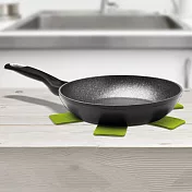《EXCELSA》鍋具保護墊+感溫變色石紋不沾平底鍋(20cm) | 平煎鍋