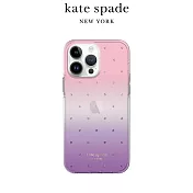 【kate spade】iphone 14系列 精品手機殼 紫色星空 iphone 14 plus