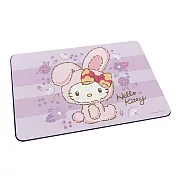 Sanrio 三麗鷗 軟式珪藻土吸水地墊 兔年凱蒂 地墊 珪藻土 (60*40*0.5cm) 柔紫花兔