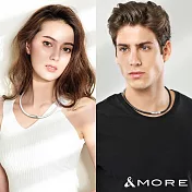 &MORE愛迪莫 Mega Power 經典鈦鍺項鍊- S 黑色