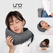 UNO Rough 多功能頸枕 旅行午睡護頸U型枕 - 礦石黑