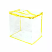 【E.dot】PVC防水防塵透明收納袋 黃色