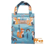 【iSFun】三角手提＊保溫保冷便當袋 天藍狐狸