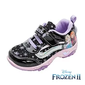 【Disney 迪士尼】冰雪奇緣 童款電燈運動鞋 / FOKX25750 17 黑紫