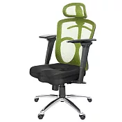 GXG 高背美臀座 電腦椅 (鋁腳/3D手游扶手)TW-115 LUA9M 綠色