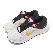 Nike 慢跑鞋 Wmns Air Zoom Structure 24 女鞋 白 金黑 路跑 透氣 運動鞋 DA8570-106 23cm WHITE/GOLD