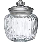 《Premier》菊紋玻璃密封罐(1.32L) | 保鮮罐 咖啡罐 收納罐 零食罐 儲物罐