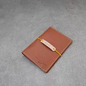 Be Two 手工皮件 ∣ 護照套 護照夾 passport case 【棕色+客製壓印】