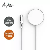 【Avier】VeeMag 15W 磁吸 無線 充電器 白色 白色
