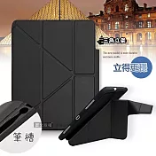 CITY都會風 2025 iPad 11代/2022 iPad 10代 共用 三折Y折立架皮套 (質感黑)