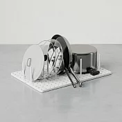 《Umbra》Peggy碗盤瀝水收納架2入 | 餐具 碗盤收納架 流理臺架 - 雲朵白