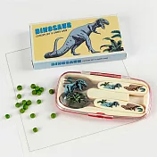 《Rex LONDON》收納盒+兒童餐具2件(恐龍) | 湯匙 叉子 餐刀