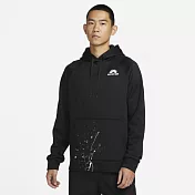 NIKE AS M NK TF FLEECE TOP DYE 男連帽上衣-黑-DV9907010 L 黑色