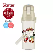 日本 Skater 不鏽鋼直飲保溫水壺(470ml) 米奇Cooking 米奇Cooking