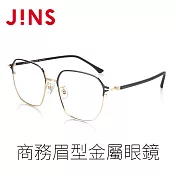 JINS 商務眉型金屬眼鏡(AUMF22S137) 金色
