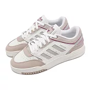 adidas 休閒鞋 Drop Step Low W 女鞋 白 玫瑰粉 低筒 復古 三葉草 愛迪達 IE1835