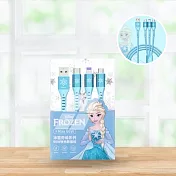 【Hooks嚴選】DISNEY｜迪士尼編織充電線｜１條直接讓３臺手機同時充電！｜三合一線三用｜送禮推薦｜迪士尼控必備 冰雪奇緣