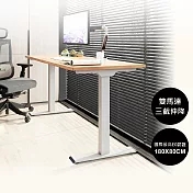 (免費安裝)樂歌Loctek｜人體工學電動升降桌｜180x80cm ｜三段式雙馬達穩定升降｜DF1 抗噪/耐重｜Water3F 原木桌板+白架